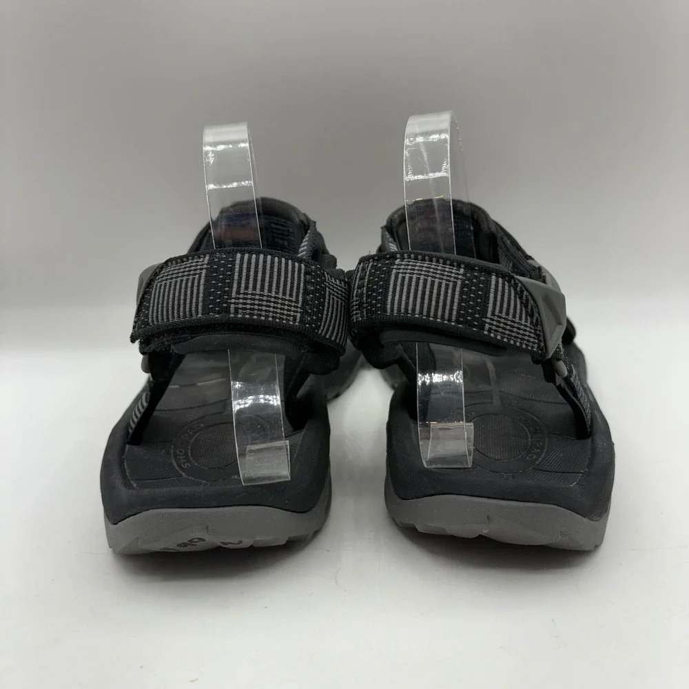 Teva Terra Fi‎ 4 Mens Hiking Sandals Black Grey Strappy Sport Shoes Size 11